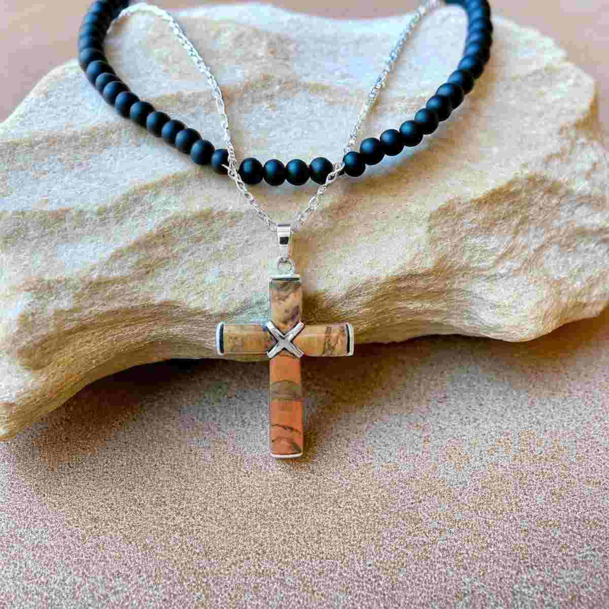 pendentif-croix-Jaspe-bijou-spiritualite