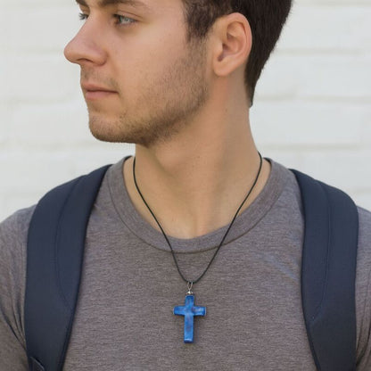 pendentif-croix-homme-sodalite-fabrication-artisanale-francaise