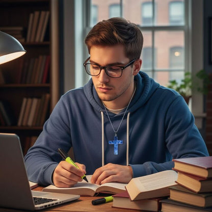 pendentif-croix-homme-sodalite-fabrication-artisanale-signe-astrologie-sagittaire