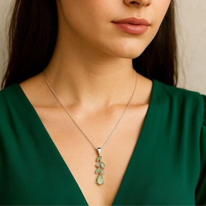 pendentif-en-_argent-femme-aventurine-verte-goutte-argent