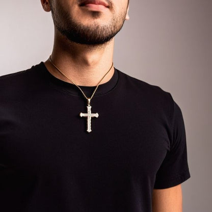 pendentif en croix pour homme | acier inoxydable