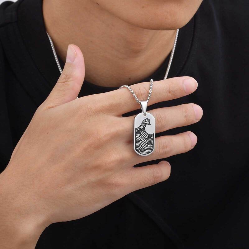 pendentif-homme-Maritime-Punk-Acier-inoxydable