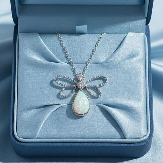 pendentif | papillon opale australienne argent 925