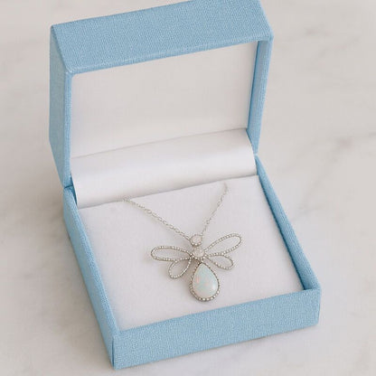 pendentif | papillon opale australienne argent 925
