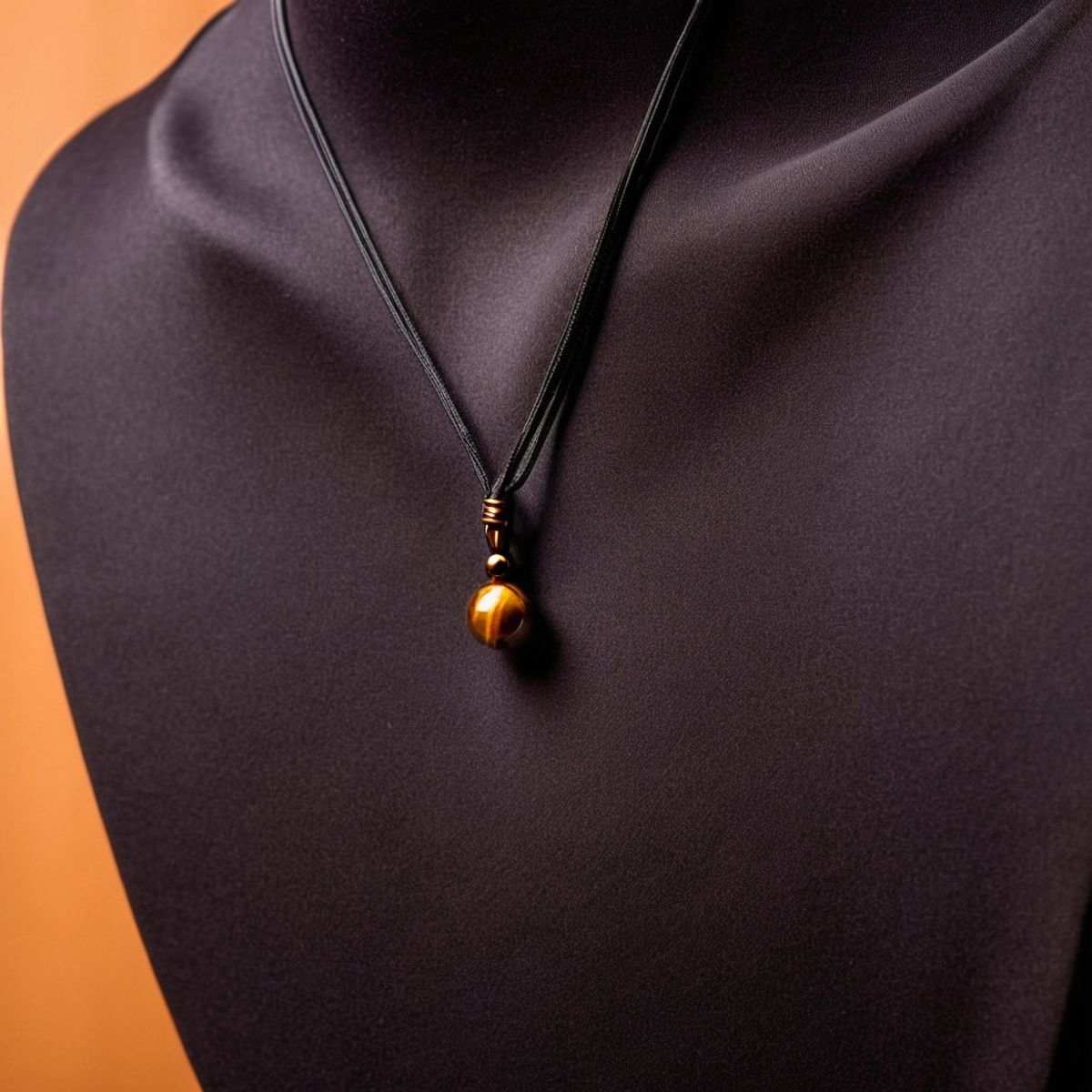 pendentif pour homme | boule œil de tigre - Essentieldubienetre