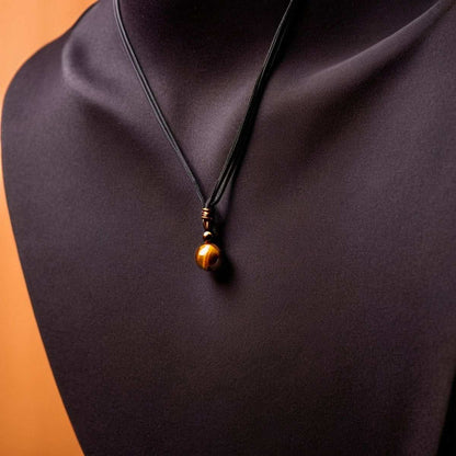 pendentif pour homme | boule œil de tigre - Essentieldubienetre