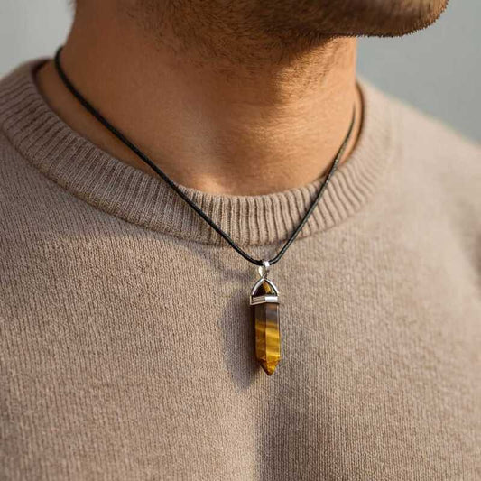 pendentifs pour homme oeil de tigre